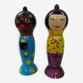 Salt and pepper shakers.