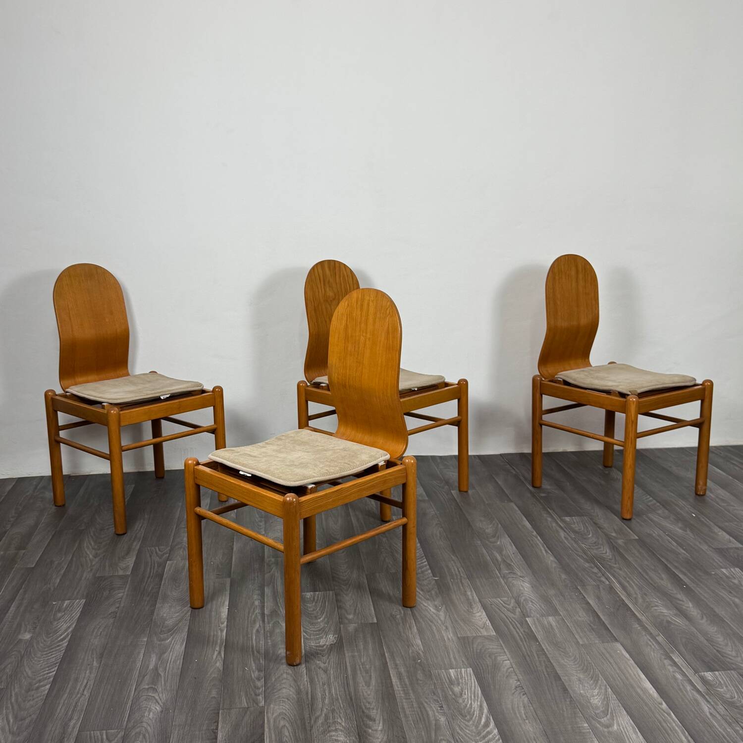 Set Di 4 Sedie Da Pranzo Design Mid Century Scandinavo Anni 70