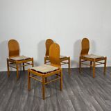 Set Di 4 Sedie Da Pranzo Design Mid Century Scandinavo Anni 70