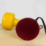 Lampe spot jaune à poser années 70