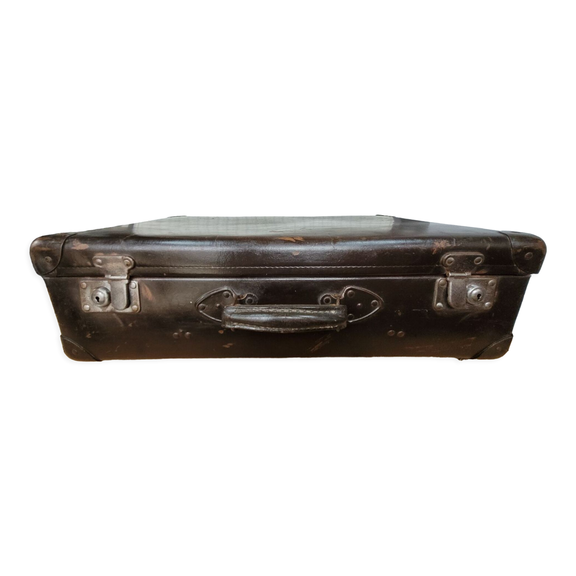 Antique cardboard suitcase