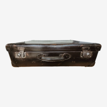 Antique cardboard suitcase