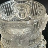 Candy pot in molded crystal St Louis Bacchus