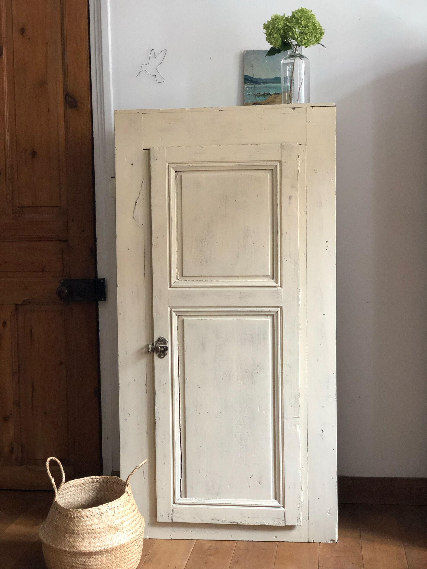 Armoire parisienne ancienne patinée