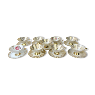9 Mismatched porcelain coffee cups jahre bareuther GAREIS BAVARIA