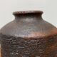 Brutalist vase from the mid-century German studio pottery by Gerhard Liebenthron, 1974.