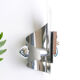 Pairs of chrome aluminum wall sconces, early 1970s