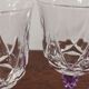 Set of 5 crystal purple stemmed glasses from the great brand Cristal d'Arques
