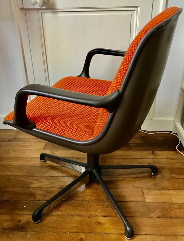 Fauteuils de bureau vintage orange pour Comforto 1980