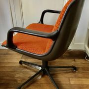Fauteuils de bureau vintage orange pour Comforto 1980