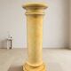 Vintage glazed ceramic pedestal column, marbled onyx & marble effect display stand, 20th century