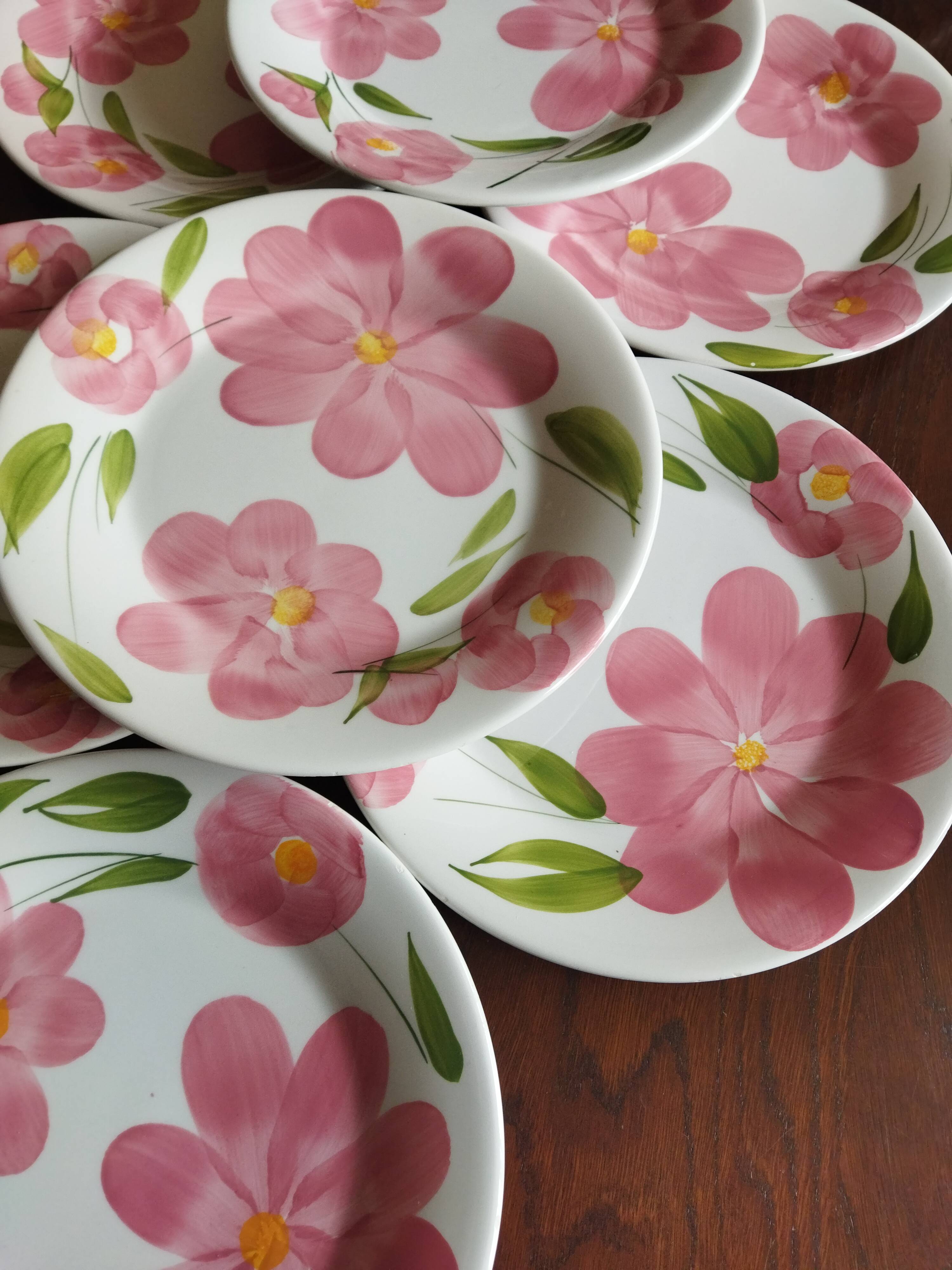 9 vintage San Marciano dinner plates