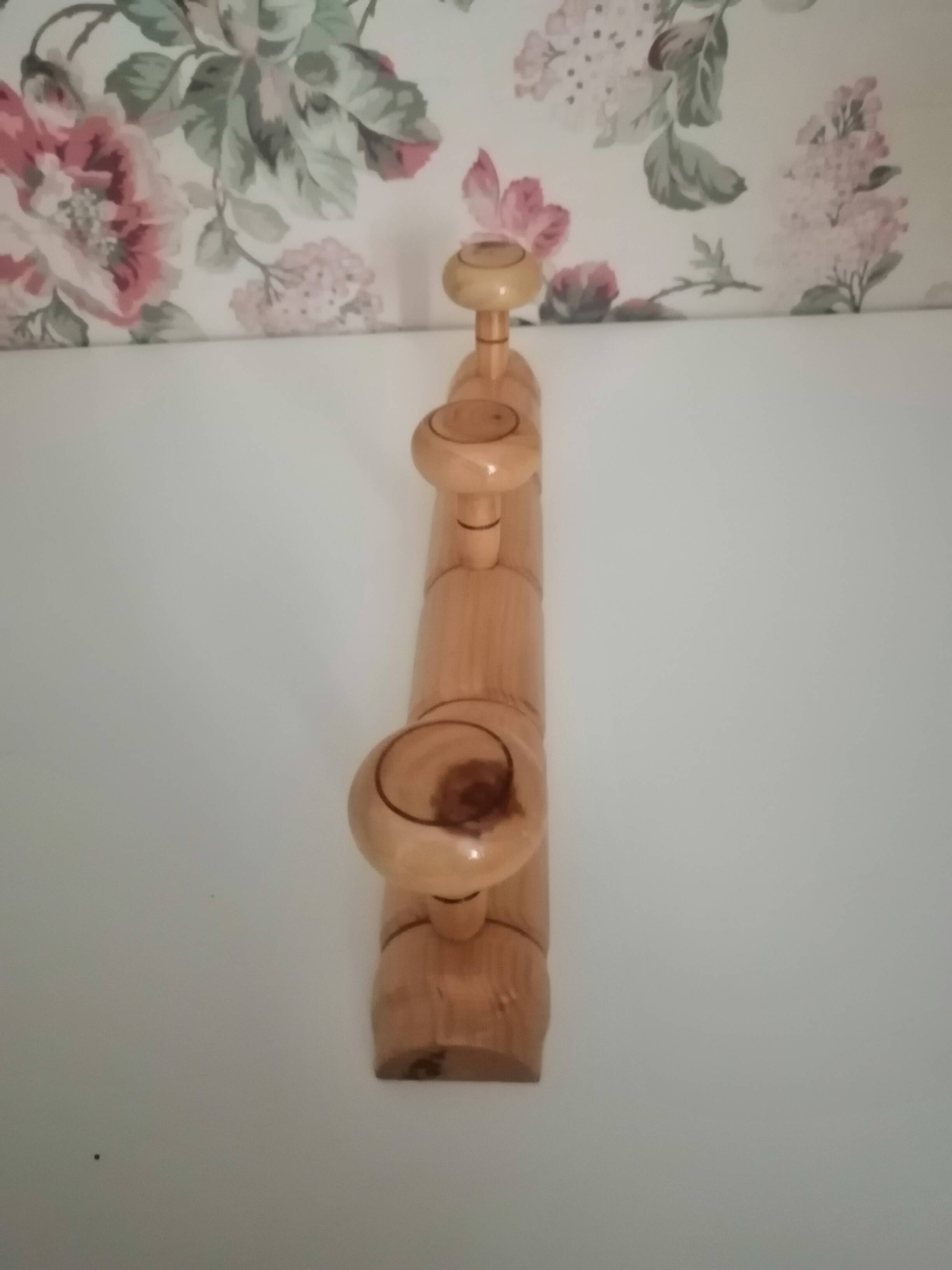 Porte manteau en bois 3 patères