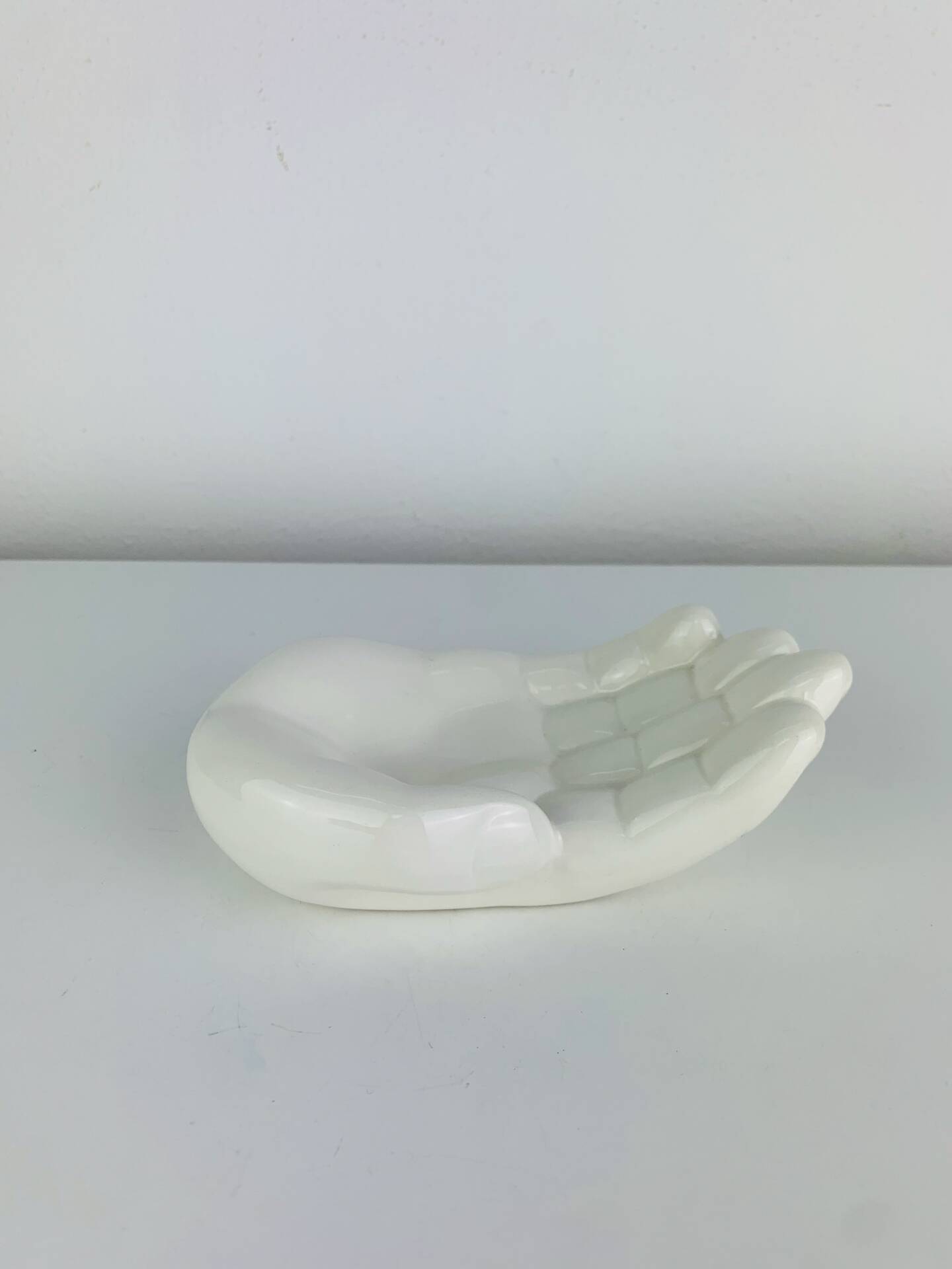 Vintage white ceramic catchall tray