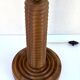 Vintage turned wood lamp base by Charles Dudouyt from the 1940s-1950s.
