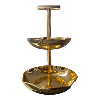 Vintage gold metal server