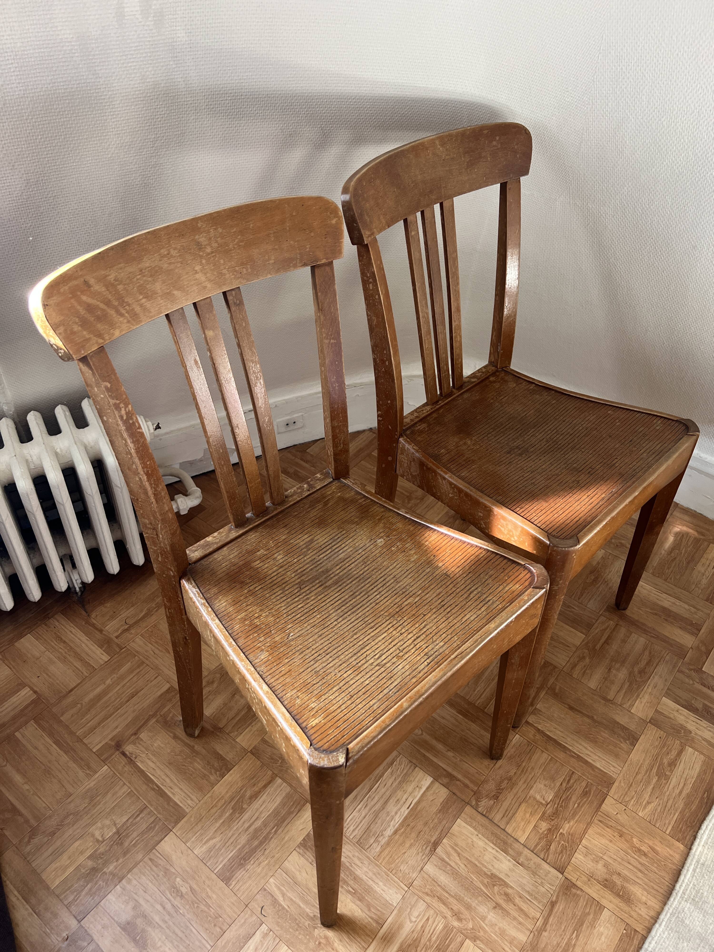 Pair of bistro chairs