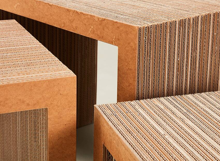 Frank O. Gehry 'Easy Edges' Nesting Tables for Vitra 1972