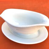 1940s Sauceboat on a Porcelain Frame, Schlaggenwald Manufacture