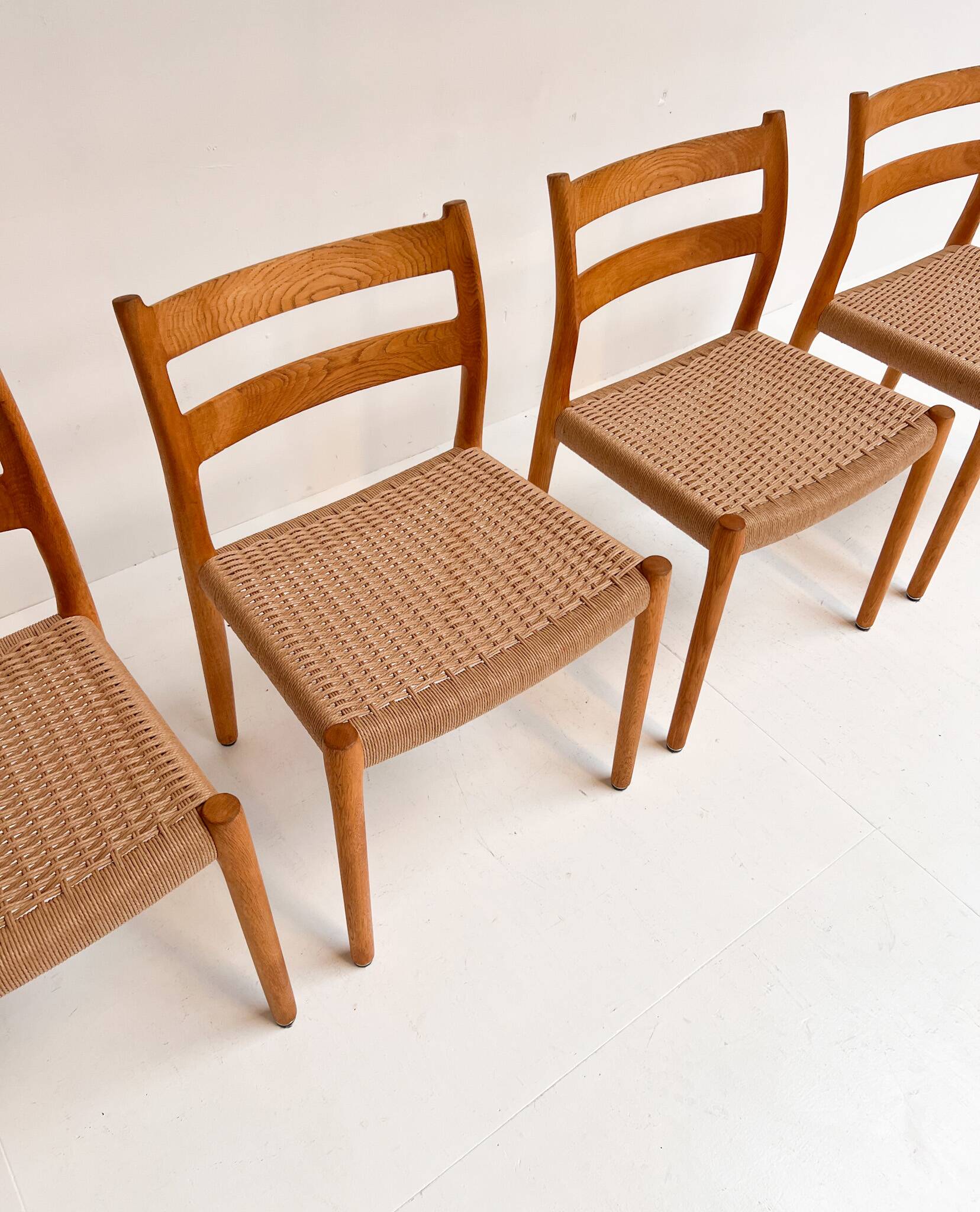 Set of 4 model 84 chairs by Niels Otto Møller, 1960s