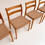 Set of 4 model 84 chairs by Niels Otto Møller, 1960s