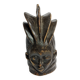 Decorative Carved Wood Guro Helmet Mask – Ivory Coast, 35 cm