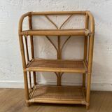 Rattan shelf
