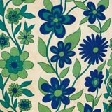 Vintage 70s flower cushion 47 x 47 cm