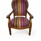 Antique carved wooden armchair, Louis-Philippe style