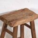 Antique solid wood stools (circa 1900). Set of 2 pieces no. 2.