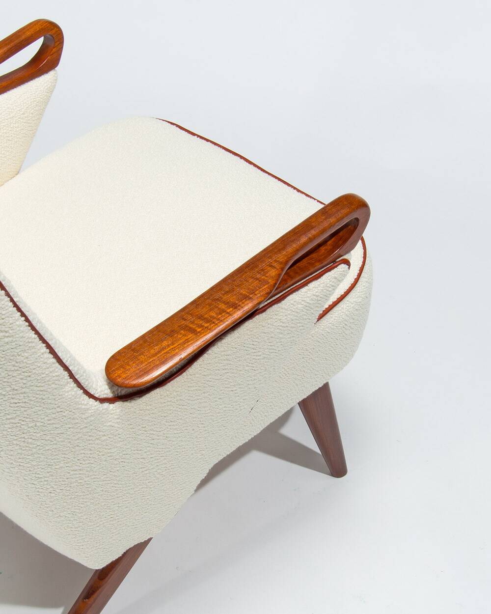 Chresten Findahl Brodersen High Back Lounge Chair Danish Teak 1950s