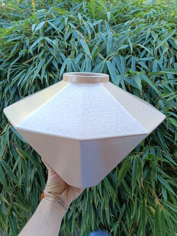 Vase saint Clément céramique craquelée