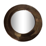 Round brass mirror 19cm