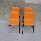 Set of four small children's chairs
