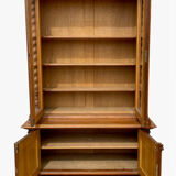 Renaissance style walnut buffet bookcase