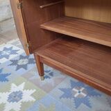 Scandinavian secretary bookcase in solid teak, Denmark, 1960s