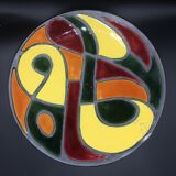 Abstract decorative dish in bright colors