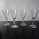 Set of 4 vintage engraved crystal port glasses 20th century