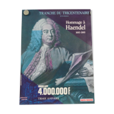 Affiche originale loterie nationale tricentenaire hommage a Haendel 1985