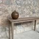 Fine console, side tables in Douglas 160 cm Vintage design spindle legs rare wood decoration