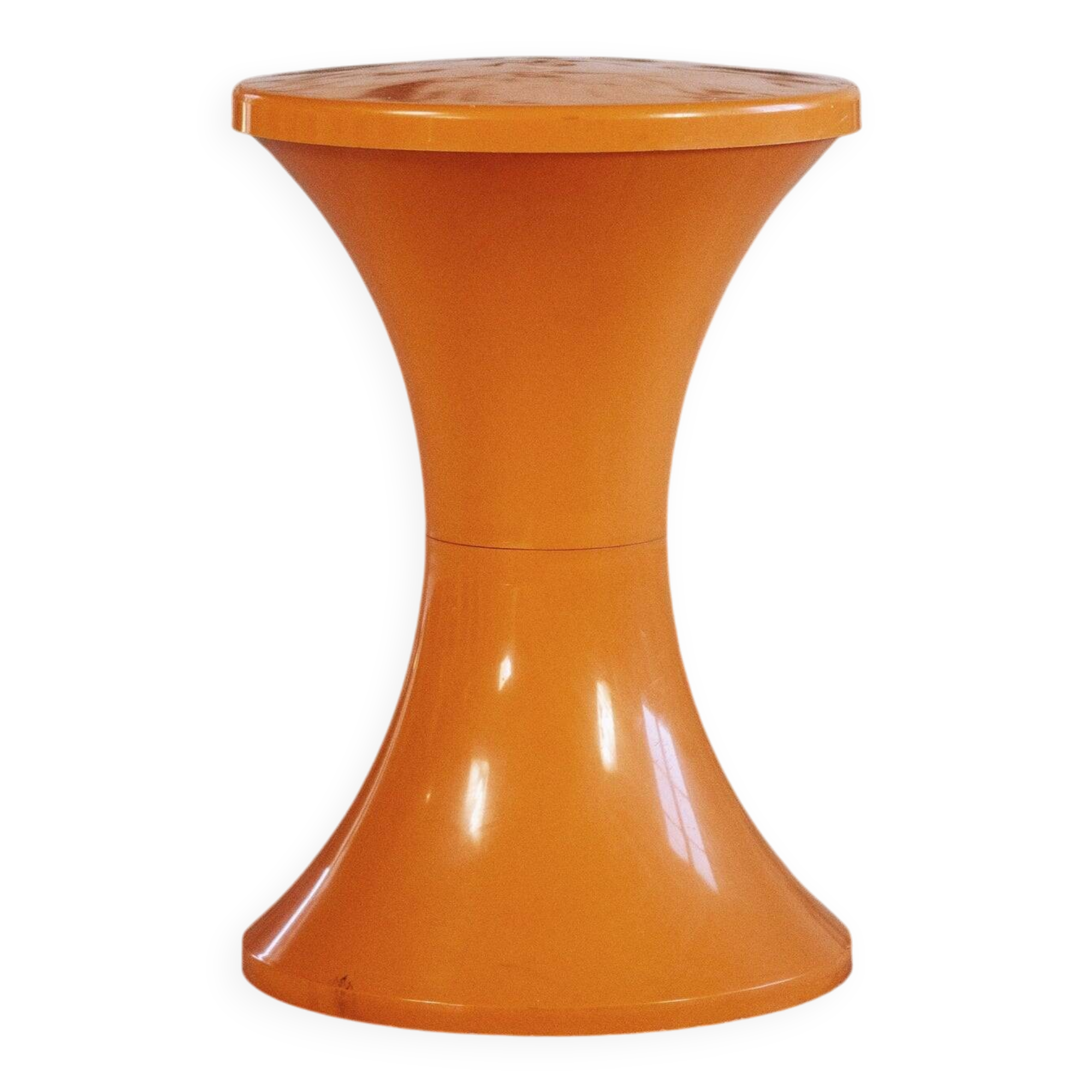 Tabouret Tam Tam orange par Henry Massonnet pour Stamp, 1970