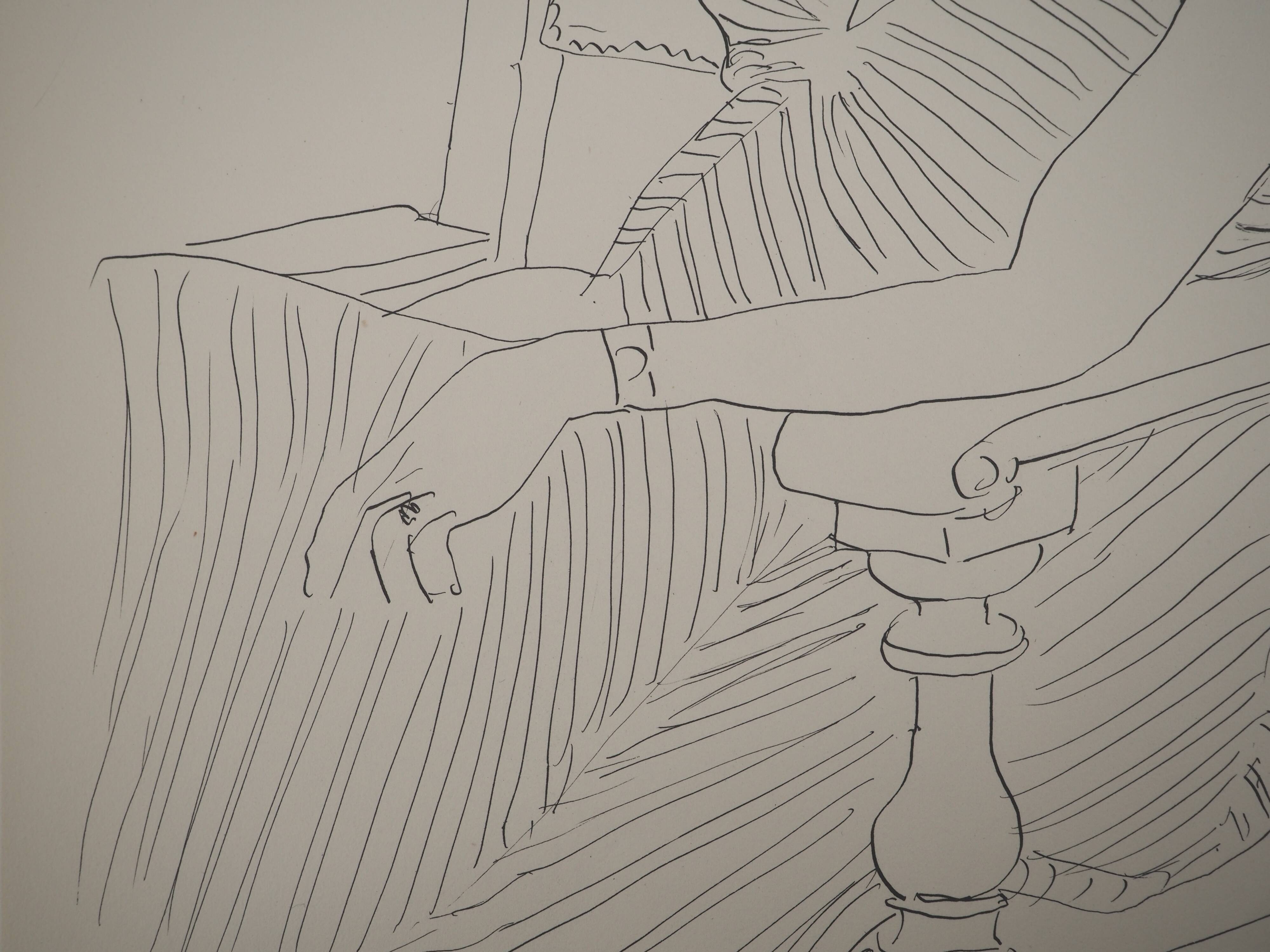 Henri Matisse: Attentive Woman, signed lithograph