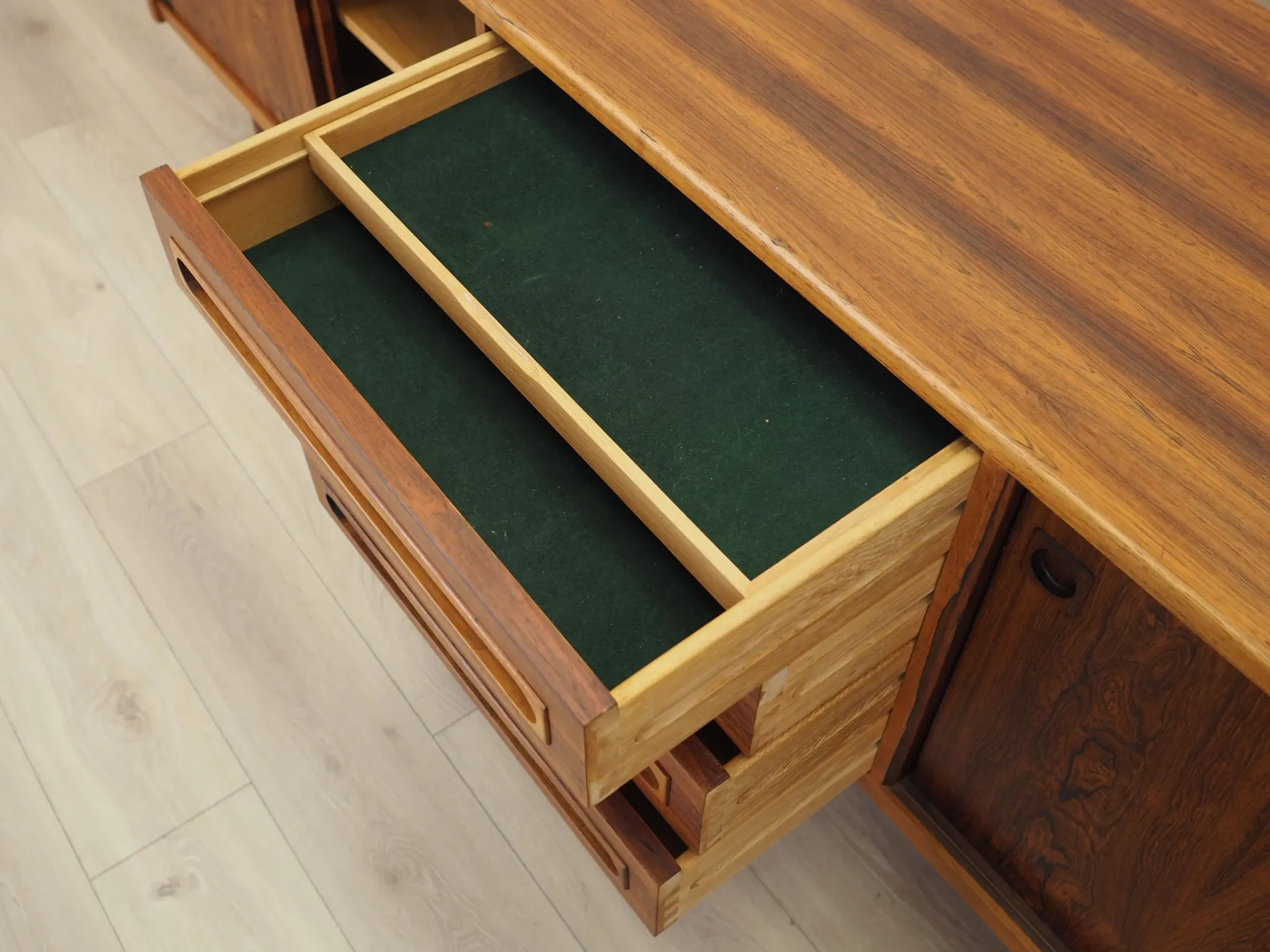 Rosewood sideboard, Danish design, Johannes Andersen, Uldum Rosewood sidebo