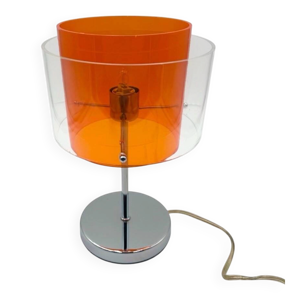 Lampe plexiglass orange
