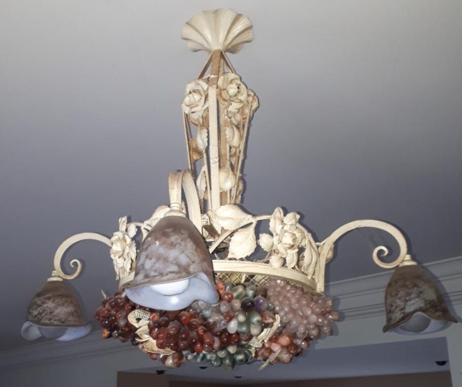 Chandelier Murano bunches of grapes