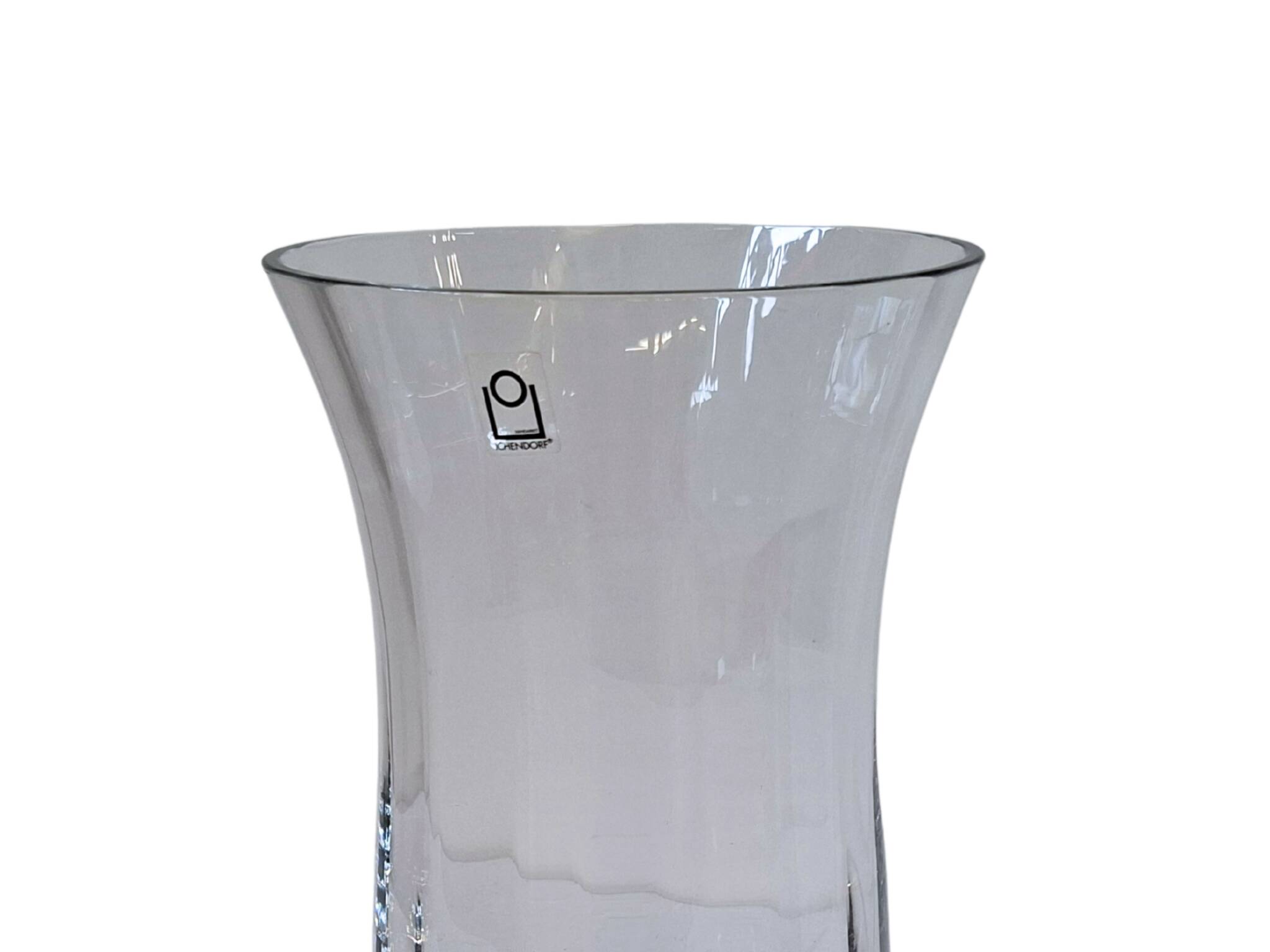 Vaso Centro Tavola Vintage ICHENDORF in Cristallo – Handarbeit – H 30cm
