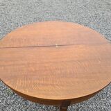Half moon table in oak