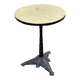 Round bistro table in cast iron and Bakelite, Louis Vuitton style, 1930s.