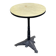Round bistro table in cast iron and Bakelite, Louis Vuitton style, 1930s.