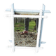 2 Antique Painted Faux Bamboo Mirrors